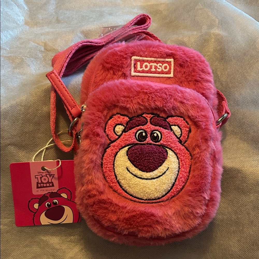 Primark Disney Toy Story Lotso plush crossbody phone bag